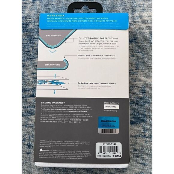 Speck Floral Black Phone Case iPhone XS Max - Picture 6 of 7